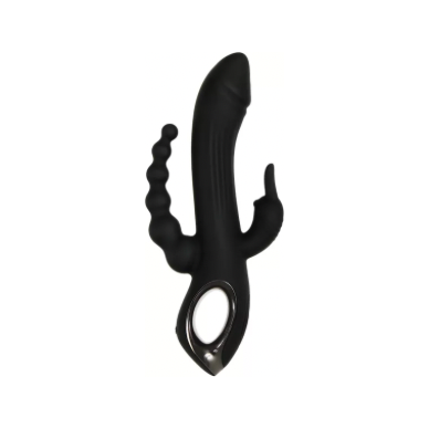 Evolved - Trifecta Rabbit Vibrator - Zwart